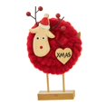 thumbnail image 2 of Decoraciones de mesa navideñas, decoración rústica de escritorio, adornos de fieltro de madera, granja para regalo de Navidad, estante de vacaciones, Estilo E, 2 of 8