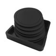 thumbnail image 2 of veasfak 7x Table Coaster Set Heat Resistant Placemat Holder for Home Kitchen black, 2 of 9