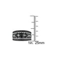 thumbnail image 4 of 1.26 Carat (Ctw) Black Diamond Engagement Ring and Wedding Band Set in Sterling Silver for Women, 4 of 6