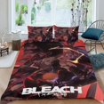 thumbnail image 2 of BLEACH Conjunto de sábanas temático, trío de piezas, cómodo y amigable con la piel, diseño único, regalo de decoración para el hogar para familiares, amigos y fans,140cm *210cm, 2 of 6