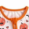 thumbnail image 5 of Vividxx Kids Halloween Jumpsuit Adorable Girls Romper & Jumpsuit With Pumpkin Bat Print Zipper Closure Ideal For Halloween Celebrations And Outdoor For Young Children 18-24 Months, 5 of 7