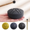 thumbnail image 1 of Mini Tambour à Langue en Acier pour Enfants - Instrument de Musique de Poche à 6 Tons pour Soulagement du Stress et Pleine Conscience, 1 of 3