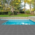 thumbnail image 5 of IVV 27 Pack Waterproof Plastic Interlocking Deck Tiles, 11.4" Square Patio Floor Tiles for Indoor/Outdoor, Easy Snap Install, Ideal for Porch, Balcony, Backyard, Pool Area， Dark Grey, 5 of 6