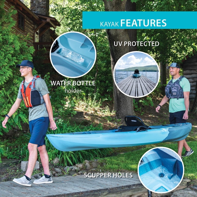 Lifetime Oracle 123 Kayak, Dragonfly Blue, UV-Protected
