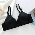 thumbnail image 6 of Lixiuxyad Plus Size Full Coverage Wireless Bras For Comfortable Support Non Padded Breathable Everyday Soft Cup Bra,Bras for Women Black 36, 6 of 6