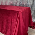 thumbnail image 2 of Your Chair Covers - 90 x 132 Inch Rectangular Velvet Tablecloth Burgundy, 2 of 5