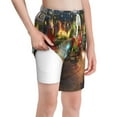 Plants Vs Zombies Boys Swim Trunks Quick Dry Boardshorts Elastic