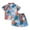 A349-Blue, variant on FYDUU Toddler Baby Boy Clothes Boys Hawaiian Outfit 2Pcs Set Summer Beach Button Down Short Sleeve Shirts + Shorts Suit 2-3 Years