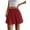 Wine Red, variant on Womens Girl High Waisted Pleated Tennis Skirt School A-Line Skirts Green L
