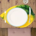 thumbnail image 4 of Lloopyting Clearance Placemats Desk Mat European Style Summer Outdoor Wedding Placemat Green Simulation Leaves New Simulation Lemon Placemat Tray Pad Kitchen Gadgets Table Runner, 4 of 5