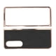 thumbnail image 2 of Funda para teléfono móvil Funda protectora para teléfono de piel de vaca galvanizada nano con grano cruzado para Samsung Galaxy Z Fold 4, color negro, 2 of 10
