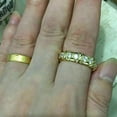 thumbnail image 2 of 2Ct Round Cut Lab-Created Diamond Engagement Eternity Ring 14K Yellow Gold Plated Silver, 2 of 4