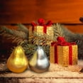 thumbnail image 5 of 6 Pcs Artificial Golden Silver Pears, Fake Pears Artificial Golden Fruits for Christmas Décor Home Party Golden Silver Fruits Decoration Festival Props, 5 of 6