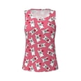 thumbnail image 4 of Fotbe French Bulldog Womens Loose Fit Casual Flowy Slim-Fit Tank Tops Athletic Round Neck Trendy Sleeveless Summer Tops for Gym and Yoga-, 4 of 9