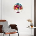 thumbnail image 2 of 12 Inch Wall Clock Battery Operated Silent Clock Decorative for Office, Kitchen, Outdoor, Living Room，Butterfly Tree Cute Design, 2 of 4
