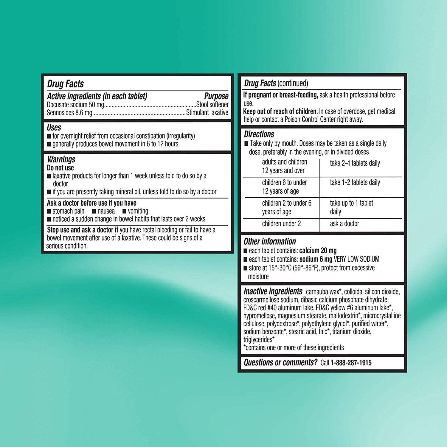Equate Stool Softener Tablets Twin Pack, 50mg, 240 ct