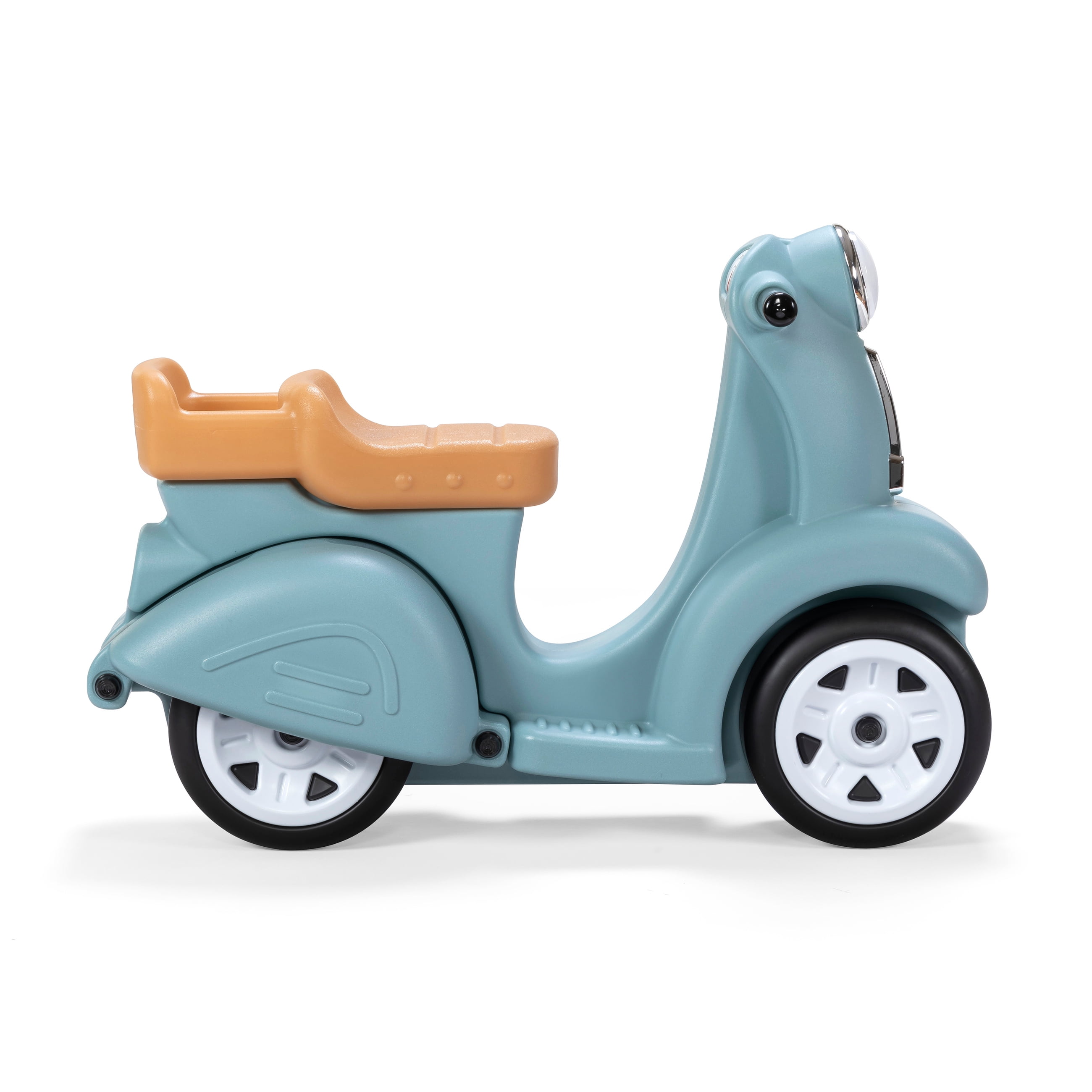 Step2 Ride Along Aqua Scooter Plastic Toddler Foot-to-Floor Riding Toy for Ages 18M-4Y