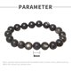 thumbnail image 2 of pulsera elástica de piedras preciosas con cuentas de 8 mm, de 7 a 8,5 pulgadas, para regalos de cumpleaños para hombres y niñas, 2 of 5