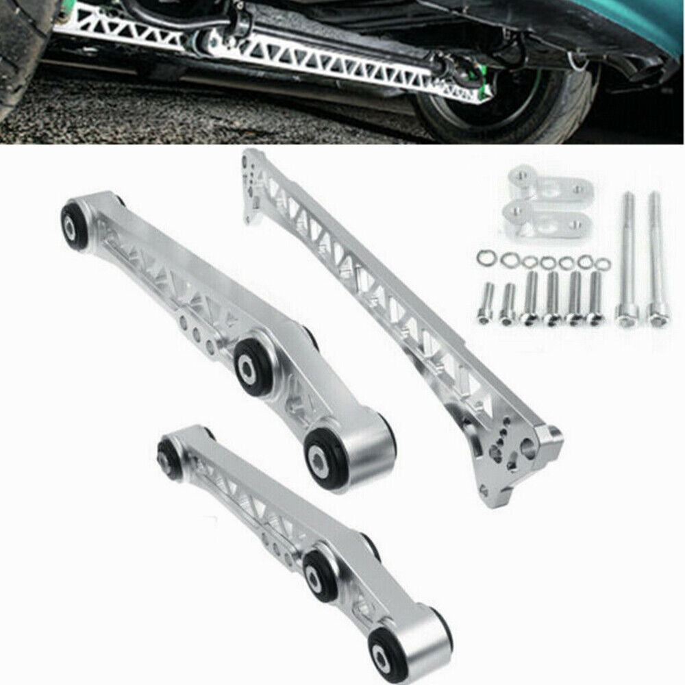 Rear Lower Control Arm +Subframe Brace +Tie Bar For 2001-2005 Honda