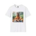 thumbnail image 2 of Zen German Shepherd Unisex Softstyle T-Shirt, 2 of 10
