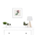 thumbnail image 2 of Langlois After Pierre Joseph Redoute Poppy 8X8 Inch Square Wooden Framed Wall Art Print Picture with Mount, 2 of 4