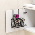 thumbnail image 5 of Organizador de herramientas para el cabello 3 en 1, soporte para secador de pelo, puerta de armario de altura ajustable/organizador de baño montado en la pared para secador de pelo, planchas, riz, 5 of 5
