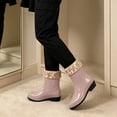 thumbnail image 5 of OKBOP Waterproof and Warm rain boots for women waterproof Winter Pull-On Ankle-High Waterproof Flat Heel, 5 of 5