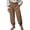 Khaki, variant on Pants for Men, Pants Costume Men Medieval Ren Faire Functional Vintage Buttons, Hidden Drawstring Elastic Back Coffee M