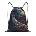 thumbnail image 1 of Xecao Colorful Patterned Snake Pattern Sports Drawstring Backpack - String Swim Gym Bag with Wet Proof Pocket for Women&Men-Medium, 1 of 6