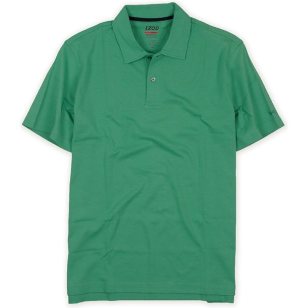 IZOD Polo de rugby para hombre Basix Sun Control Upf 15, verde, extragrande IZOD polo, rugbi
