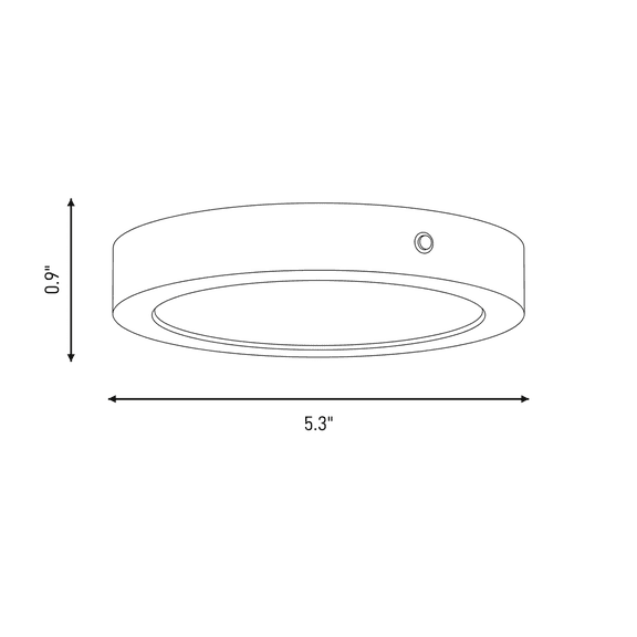 LED Flush Mount in White