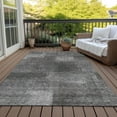 thumbnail image 6 of Addison Rugs Chantille Indoor/Outdoor Transitional Squares Gray Washable Rectangle Rug, 9' x 12', 6 of 6