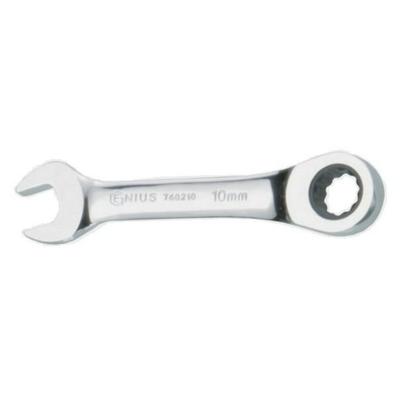 Genius Tools 14mm Stubby Combination Ratcheting Wrench - 760214