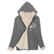 thumbnail image 4 of Ailaofu Women's Plus Rope Detail Oversized Hoodie Sherpa Zip Up Jacket, 4 of 7