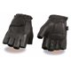 thumbnail image 1 of Guantes de cuero sin dedos de piel de ciervo americano para motociclistas Milwaukee, muy suaves (negros, talla XXXL), 1 of 2