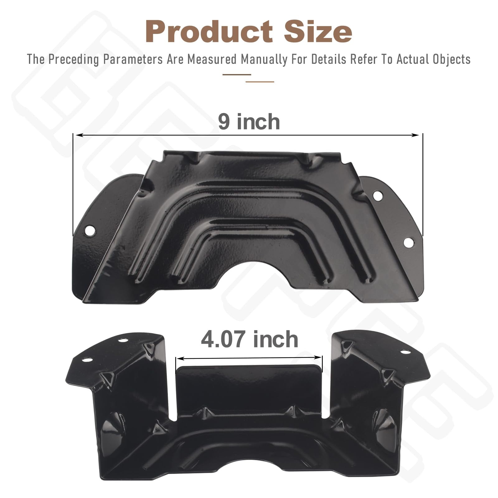 783-06424A-0637 Lawn Mower Parts 783-06424A Black Deck Belt Cover Fits 42" 46" Deck Spindle Pulley Belt Guard Cover Compatible with MTD &Troy-Bilt& Craftsma Stamped Deck 19B40012(2 Pack)