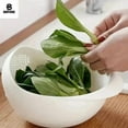 thumbnail image 5 of Bartans Plastic Colander Bowl for Rice, Pasta, Fruit, Vegetable Washer Strainers Basket White 1 Pc, 5 of 5