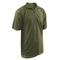 thumbnail image 1 of Intensity Adult 3 Button Jacquard Polo, Olive Drab Green - Medium, 1 of 1