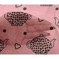 thumbnail image 5 of oneOone Viscose Chiffon Medium Pink Fabric Tea Kettle Sewing Material Print Fabric By The Yard 42 Inch Wide, 5 of 6