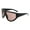 Black (Brown), variant on Goggle Style Sunglasses Oversized Shield Wrap Around Unisex UV400 Black, Brown
