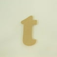 thumbnail image 1 of Package of 1, 6 Inch X 1/2" Thickness MDF Letter t in The Goudy Heavy Font, Thick, Lower Case for Art & Craft Project, Made in USA, 1 of 4