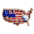 thumbnail image 3 of AZXY 4th of July Decor, Patriotic USA Map Wooden Sign with American Flag, Soldiers & Eagle Design, Ideal for Independence Day, Veterans Day & Patriotic Party Decorations, 3 of 7