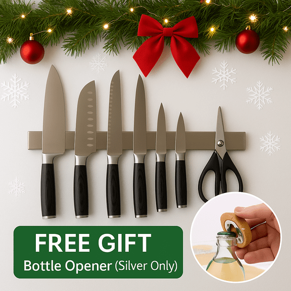 Pampavanna 16 in Stainless Steel Magnetic Knife Holder
