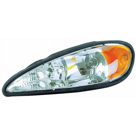 Left Headlight Assembly - Compatible with 1999 - 2005 Pontiac Grand Am 2000 2001 2002 2003 2004