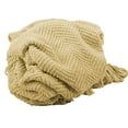 thumbnail image 2 of Home Soft Things Knitted Tweed Throw Blanket, 60" x 80", Light Camel, 2 of 5
