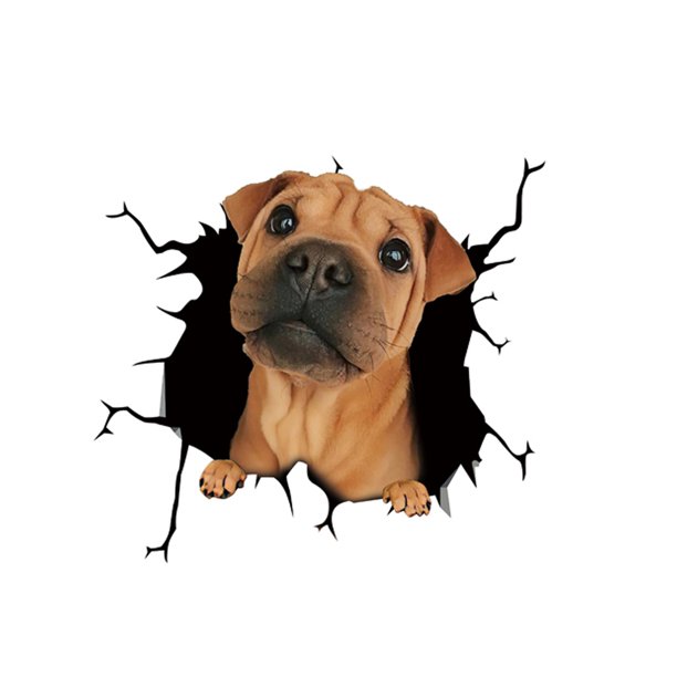 Toyfunny Dogs Crack Car Sticker Pet Funny Puppy Lover Decorations Window Paste Stickers Walmart Com Walmart Com
