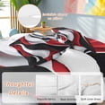 thumbnail image 2 of Abstract Gradient 4 Piece Duvet Cover Set Twin Size Black Red White Water Ripple Soft Bedding Set Comforter Cover, 1 Duvet Cover 1 Flat Sheets and 2 Pillowcases, 2 of 9