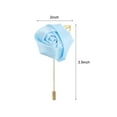 thumbnail image 2 of Ramilletes de rosa Unique Bargains Alfileres para Novio Ceremonia de Boda Aniversario Cena Formal Azul claro, 2 of 5