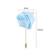 thumbnail image 2 of Ramilletes de rosa Unique Bargains Alfileres para Novio Ceremonia de Boda Aniversario Cena Formal Azul claro, 2 of 5