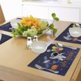 thumbnail image 4 of Ambesonne Birthday Place Mats Set of 4, Astronaut Balloon, Standard Size, Multicolor, 4 of 6